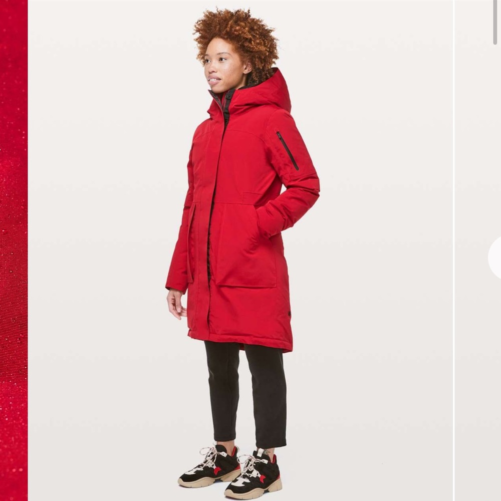 Lululemon Winter Warrior Parka *Dark Red size:8
